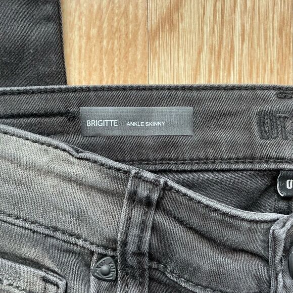 NWT Kut From The Kloth Brigitte Black/Grey Ankle Skinny Jeans - Size: 0 - Picture 5 of 11
